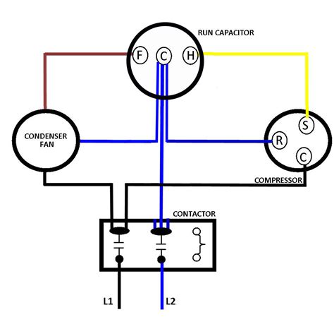 I just replaced condenser fan motor on intertherm ac unit. . 3 wire ac dual capacitor wiring diagram